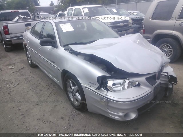 1G2NW52E01C276936 - 2001 PONTIAC GRAND AM GT SILVER photo 1