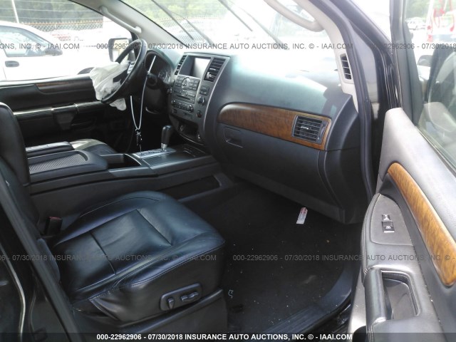 5N1BA08D08N631967 - 2008 NISSAN ARMADA SE/LE BLACK photo 5