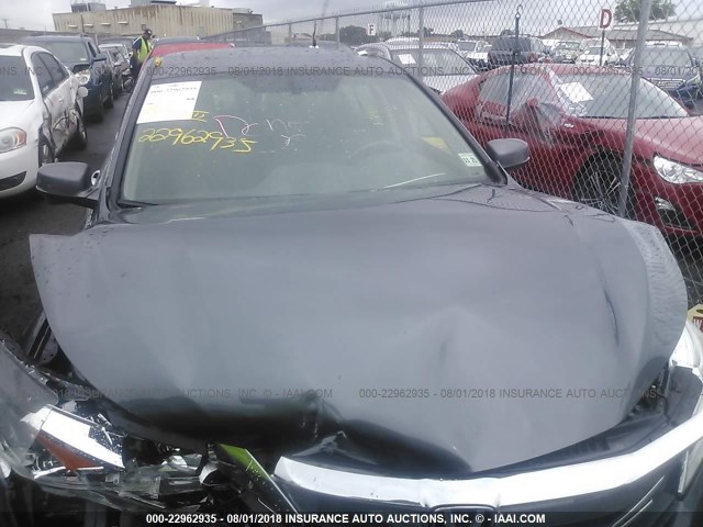 1HGCR2F81HA075941 - 2017 HONDA ACCORD EXL GRAY photo 10