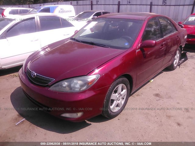 4T1BE32K14U308640 - 2004 TOYOTA CAMRY LE/XLE/SE Tünd qırmızı foto 2