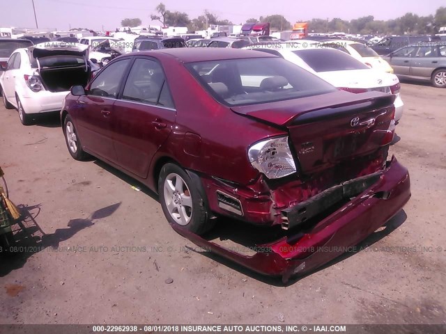 4T1BE32K14U308640 - 2004 TOYOTA CAMRY LE/XLE/SE Tünd qırmızı foto 3