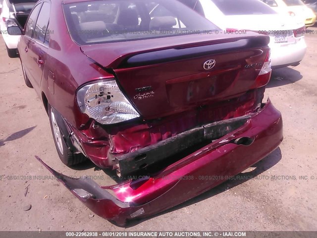 4T1BE32K14U308640 - 2004 TOYOTA CAMRY LE/XLE/SE Tünd qırmızı foto 6
