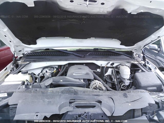 1GCGK13U66F241841 - 2006 CHEVROLET SILVERADO K1500 HEAVY DUTY WHITE photo 10