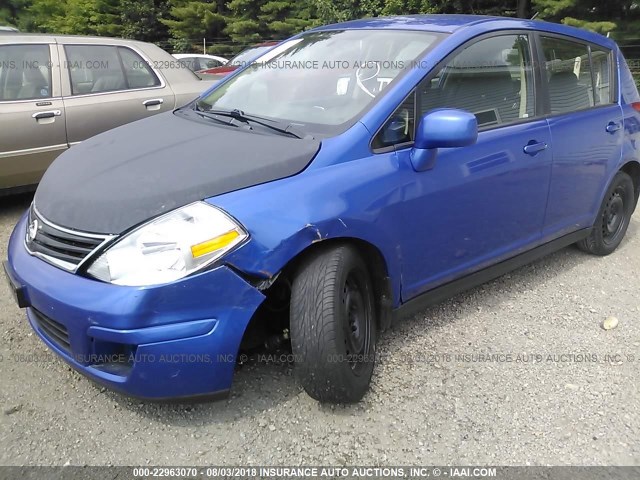 3N1BC1CP6AL396117 - 2010 NISSAN VERSA S/SL Dark Blue photo 6