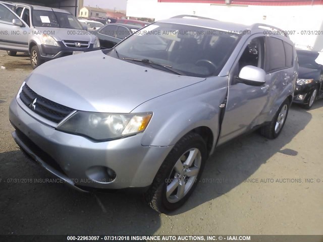 JA4MT41X07U005577 - 2007 MITSUBISHI OUTLANDER XLS SILVER photo 2