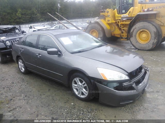 1HGCM56816A017776 - 2006 HONDA ACCORD EX GRAY photo 1