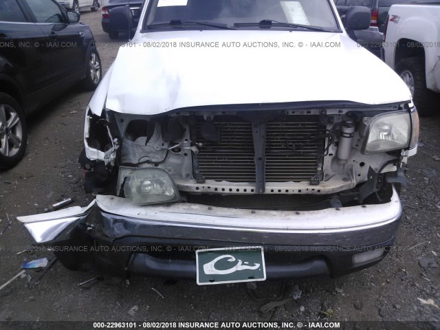 5TEHN72N23Z252147 - 2003 TOYOTA TACOMA DOUBLE CAB 白色 照片 6