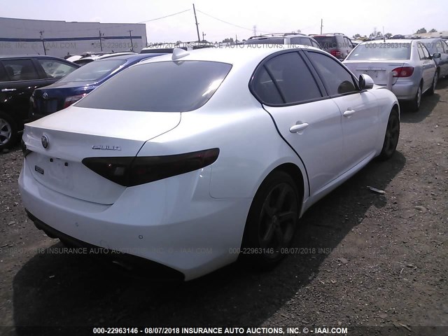 ZARFAEEN2H7559597 - 2017 ALFA ROMEO GIULIA TI Q4 WHITE photo 4