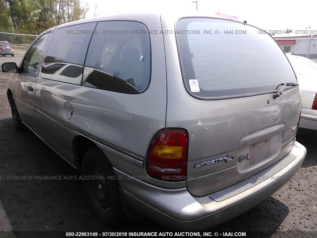 2FMDA5144TBB83401 - 1996 FORD WINDSTAR WAGON GOLD photo 3