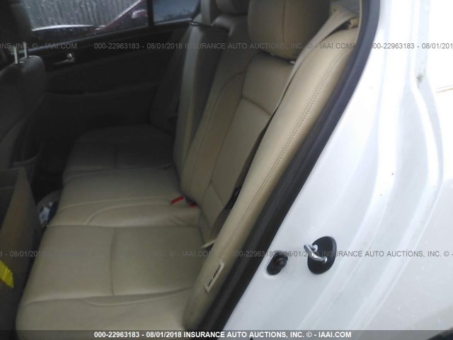 KMHGC4DE8BU140260 - 2011 HYUNDAI GENESIS 3.8L WHITE photo 8