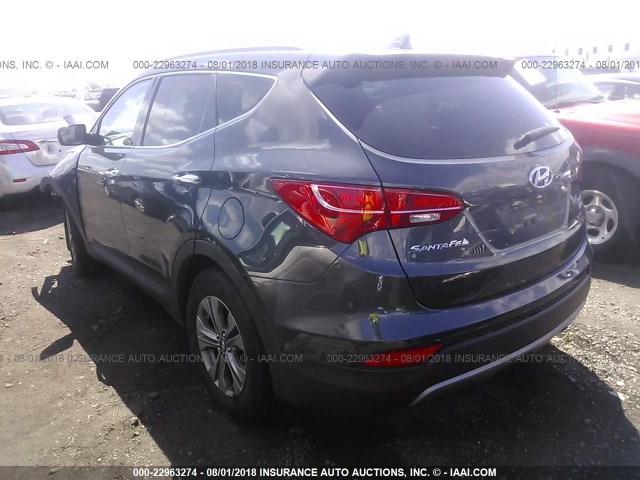 5XYZUDLB1GG371172 - 2016 HYUNDAI SANTA FE SPORT  GRAY photo 3