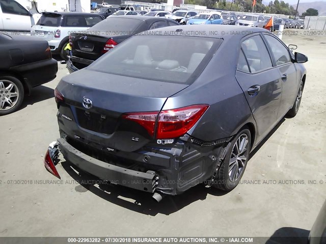 5YFBURHE3HP571534 - 2017 TOYOTA COROLLA L/LE/XLE/SE/XSE GRAY photo 4