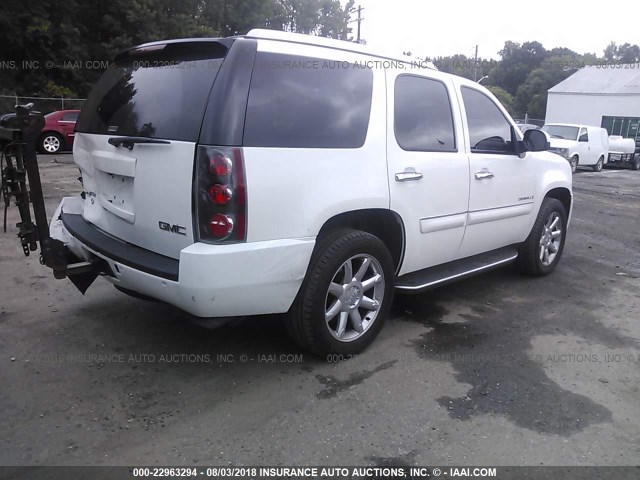 1GKFK63848J156173 - 2008 GMC YUKON DENALI WHITE photo 4