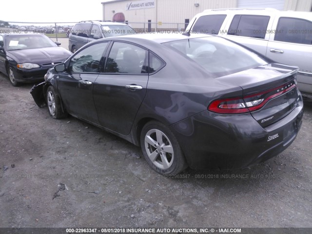 1C3CDFBB7FD309196 - 2015 DODGE DART SXT GRAY photo 3