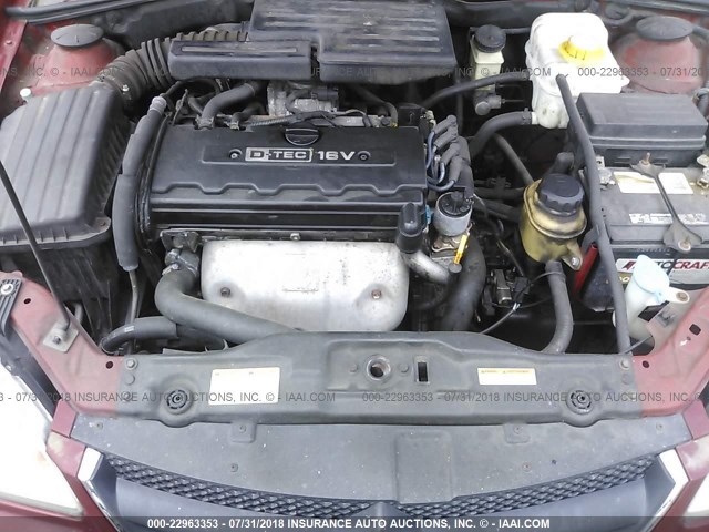 KL5JD56Z08K775545 - 2008 SUZUKI FORENZA RED photo 10