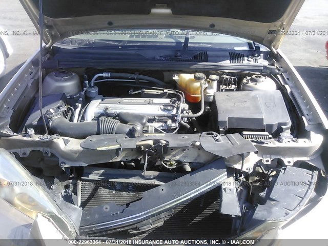 1G1ZS51F56F298819 - 2006 CHEVROLET MALIBU LS ოქროსფერი ფოტო 10