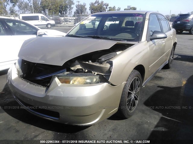 1G1ZS51F56F298819 - 2006 CHEVROLET MALIBU LS ოქროსფერი ფოტო 2
