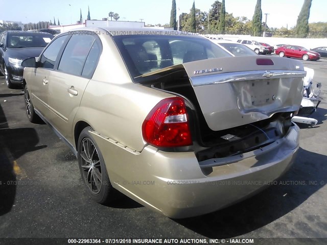 1G1ZS51F56F298819 - 2006 CHEVROLET MALIBU LS ოქროსფერი ფოტო 3