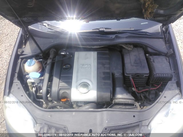 3VWDJ71K78M180493 - 2008 VOLKSWAGEN GLI შავი ფოტო 10