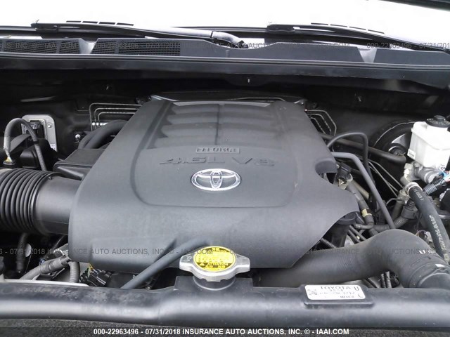 5TFRM5F14FX084882 - 2015 TOYOTA TUNDRA DOUBLE CAB SR/SR5 GRAY photo 10