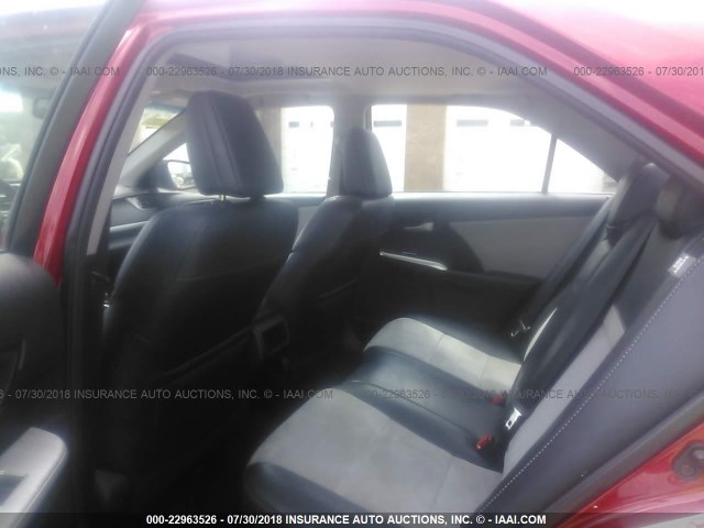 4T1BF1FK1CU566456 - 2012 TOYOTA CAMRY SE/LE/XLE წითელი ფოტო 8