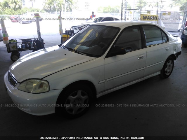 2HGEJ6610YH506846 - 2000 HONDA CIVIC SE WHITE photo 2