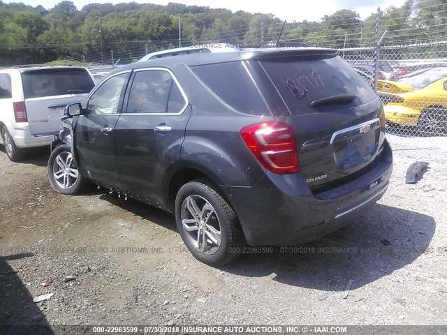 2GNALDEK6H1528016 - 2017 CHEVROLET EQUINOX PREMIER GRAY photo 3