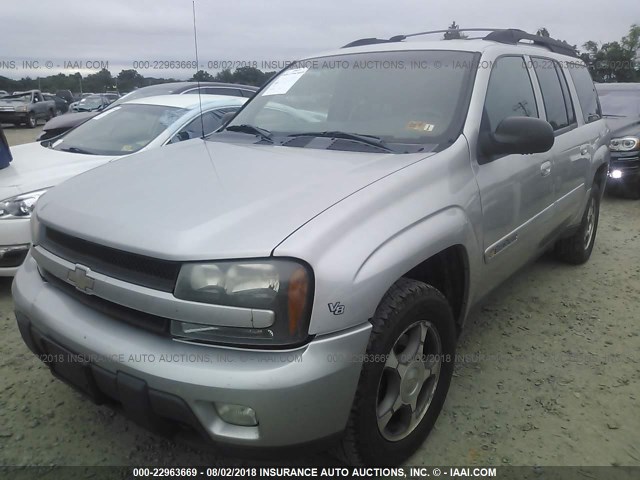 1GNET16P346189227 - 2004 CHEVROLET TRAILBLAZER EXT LS/EXT LT SILVER photo 2