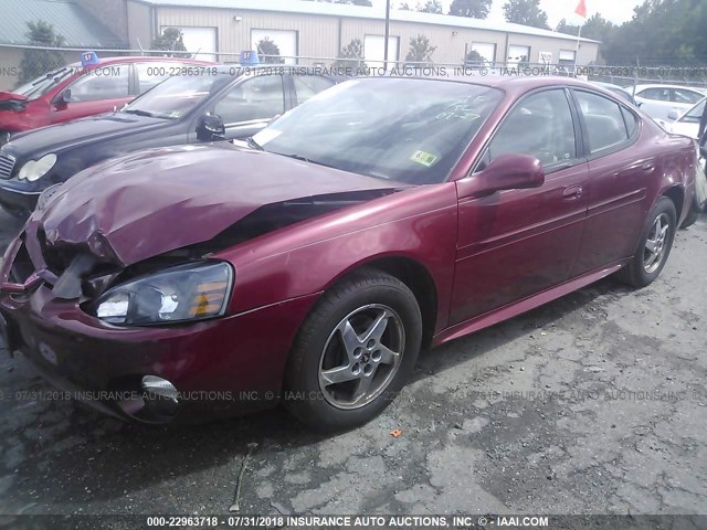 2G2WS522541111738 - 2004 PONTIAC GRAND PRIX GT2 წითელი ფოტო 2