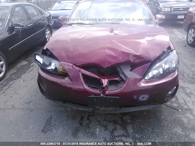 2G2WS522541111738 - 2004 PONTIAC GRAND PRIX GT2 RED photo 6