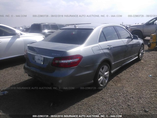 WDDHF2EB9CA567738 - 2012 MERCEDES-BENZ E 350 BLUETEC GRAY photo 4