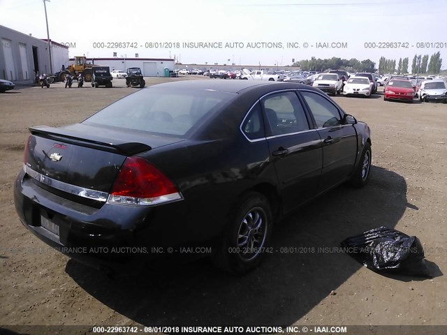 2G1WS581869402242 - 2006 CHEVROLET IMPALA POLICE BLACK photo 4