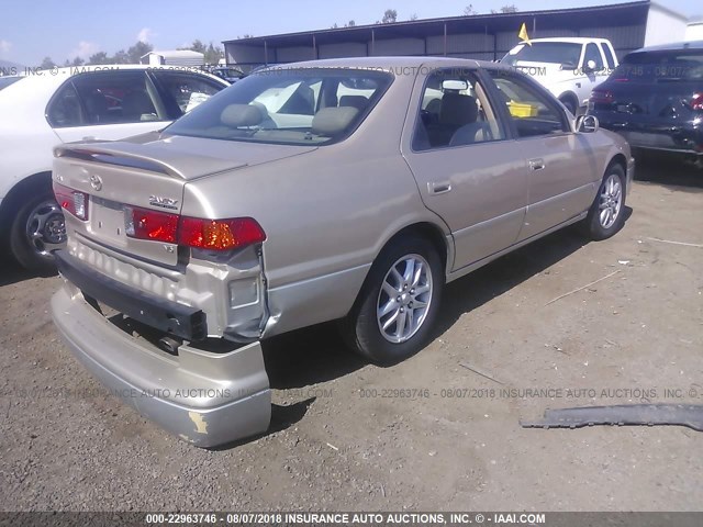 JT2BF22K110316485 - 2001 TOYOTA CAMRY CE/LE/XLE GOLD photo 4