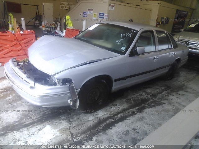 2FALP71W3TX144738 - 1996 FORD CROWN VICTORIA POLICE INTERCEPTOR ვერცხლისფერი ფოტო 2