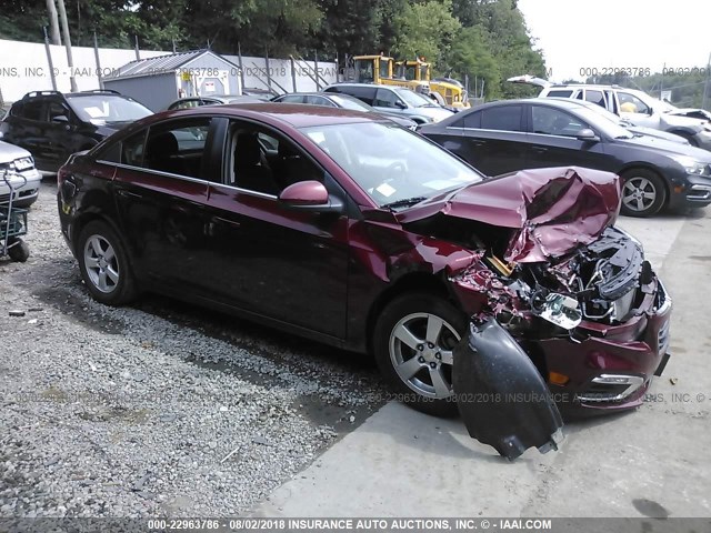 1G1PE5SB5G7150000 - 2016 CHEVROLET CRUZE LIMITED LT BURGUNDY photo 1