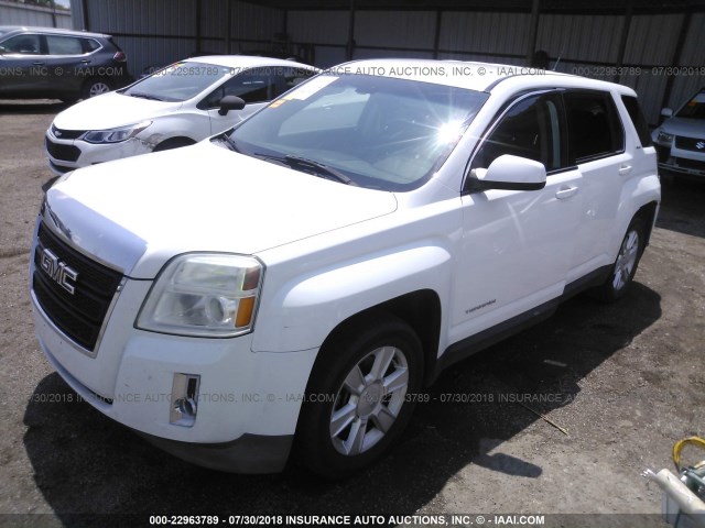 2CTALMEC0B6384849 - 2011 GMC TERRAIN SLE WHITE photo 2