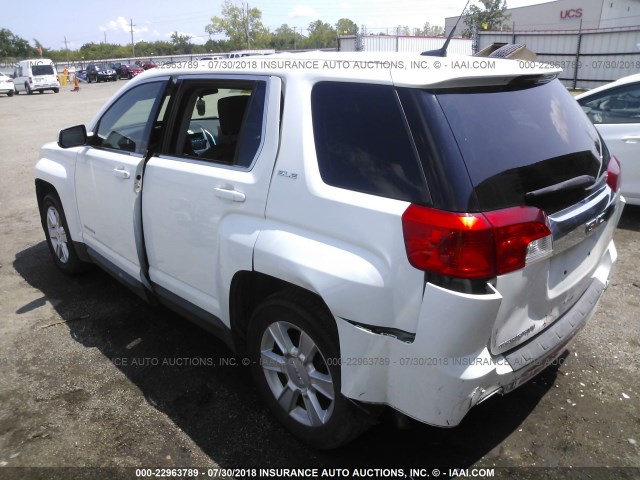 2CTALMEC0B6384849 - 2011 GMC TERRAIN SLE WHITE photo 3