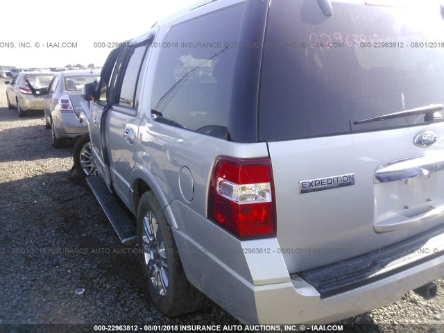 1FMJU1K51BEF38540 - 2011 FORD EXPEDITION LIMITED SILVER photo 3