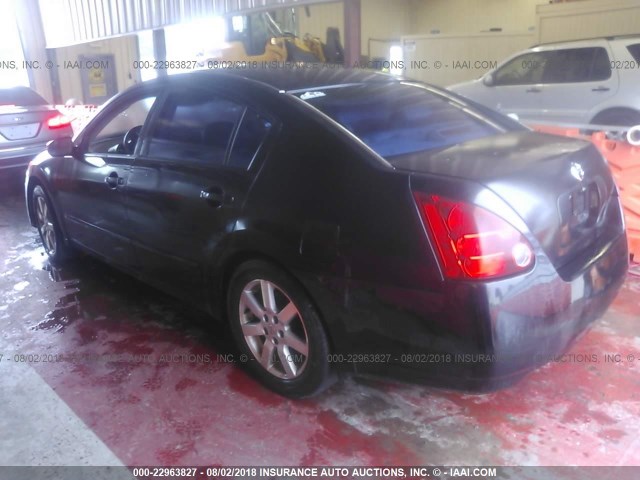 1N4BA41E75C802743 - 2005 NISSAN MAXIMA SE/SL BLACK photo 3