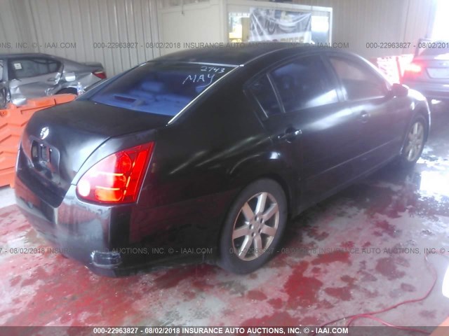 1N4BA41E75C802743 - 2005 NISSAN MAXIMA SE/SL BLACK photo 4