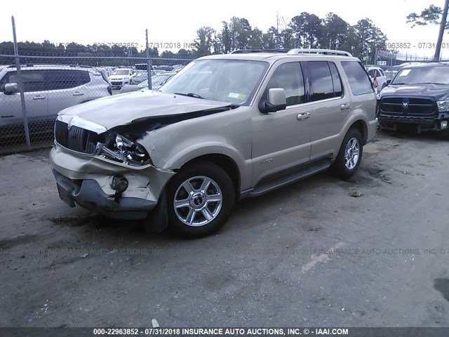 5LMEU88H64ZJ42222 - 2004 LINCOLN AVIATOR Pewter photo 2