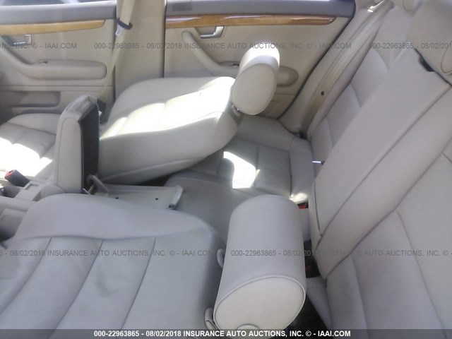 WAUDF78E48A154884 - 2008 AUDI A4 2.0T QUATTRO WHITE photo 8