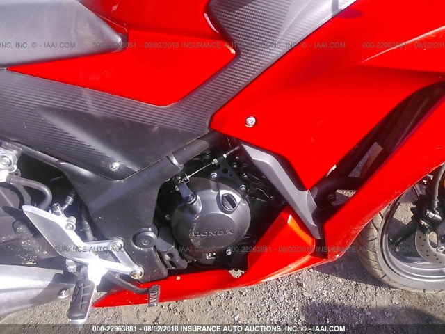 MLHNC5106F5100377 - 2015 HONDA CBR300 R RED photo 8