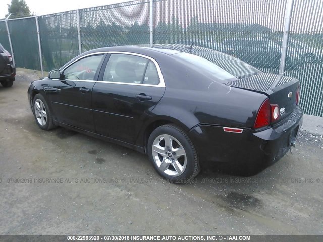1G1ZB5E14BF113376 - 2011 CHEVROLET MALIBU LS BLACK photo 3