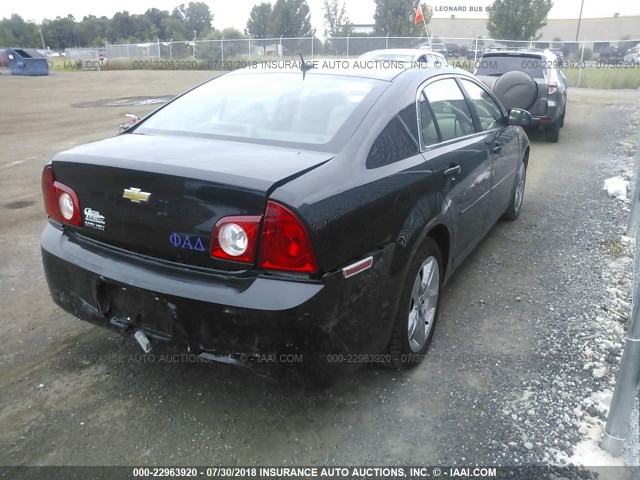 1G1ZB5E14BF113376 - 2011 CHEVROLET MALIBU LS BLACK photo 4