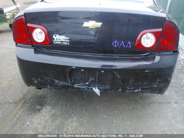 1G1ZB5E14BF113376 - 2011 CHEVROLET MALIBU LS BLACK photo 6