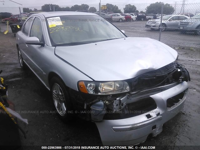 YV1RS592862505780 - 2006 VOLVO S60 2.5T SILVER photo 1