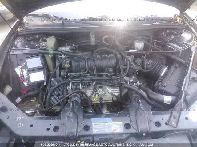 2G1WX12K539349684 - 2003 CHEVROLET MONTE CARLO SS შავი ფოტო 10