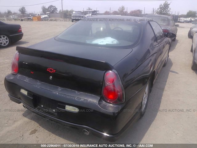 2G1WX12K539349684 - 2003 CHEVROLET MONTE CARLO SS შავი ფოტო 4