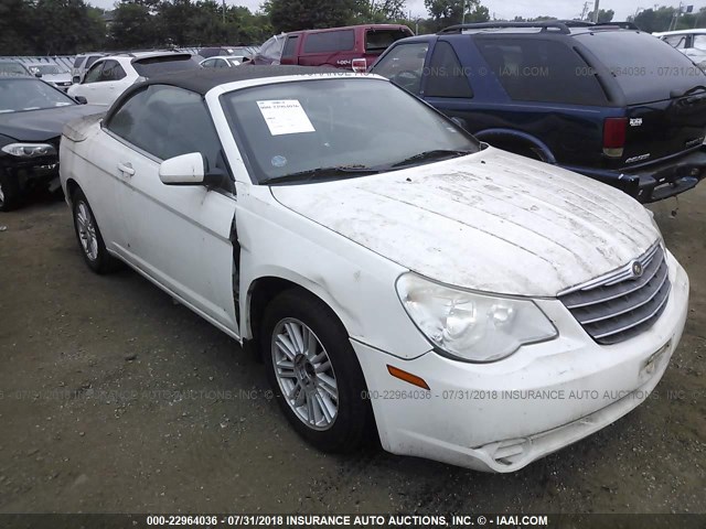 1C3LC55R08N693406 - 2008 CHRYSLER SEBRING TOURING WHITE photo 1